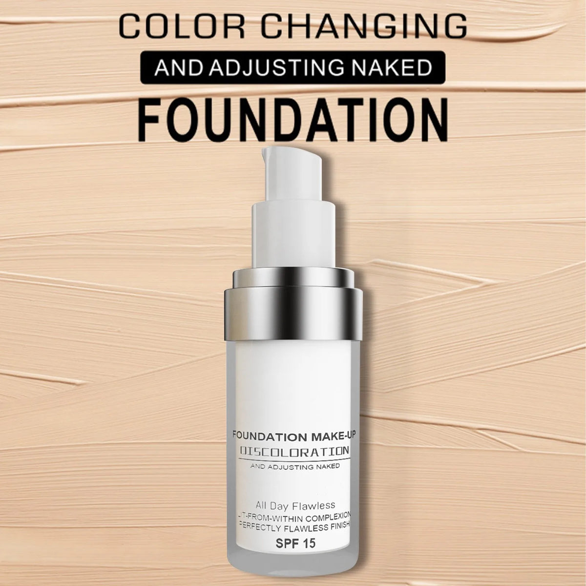 Liquid Foundation Tone-Adapting Full Coverage SPF 15 30ml