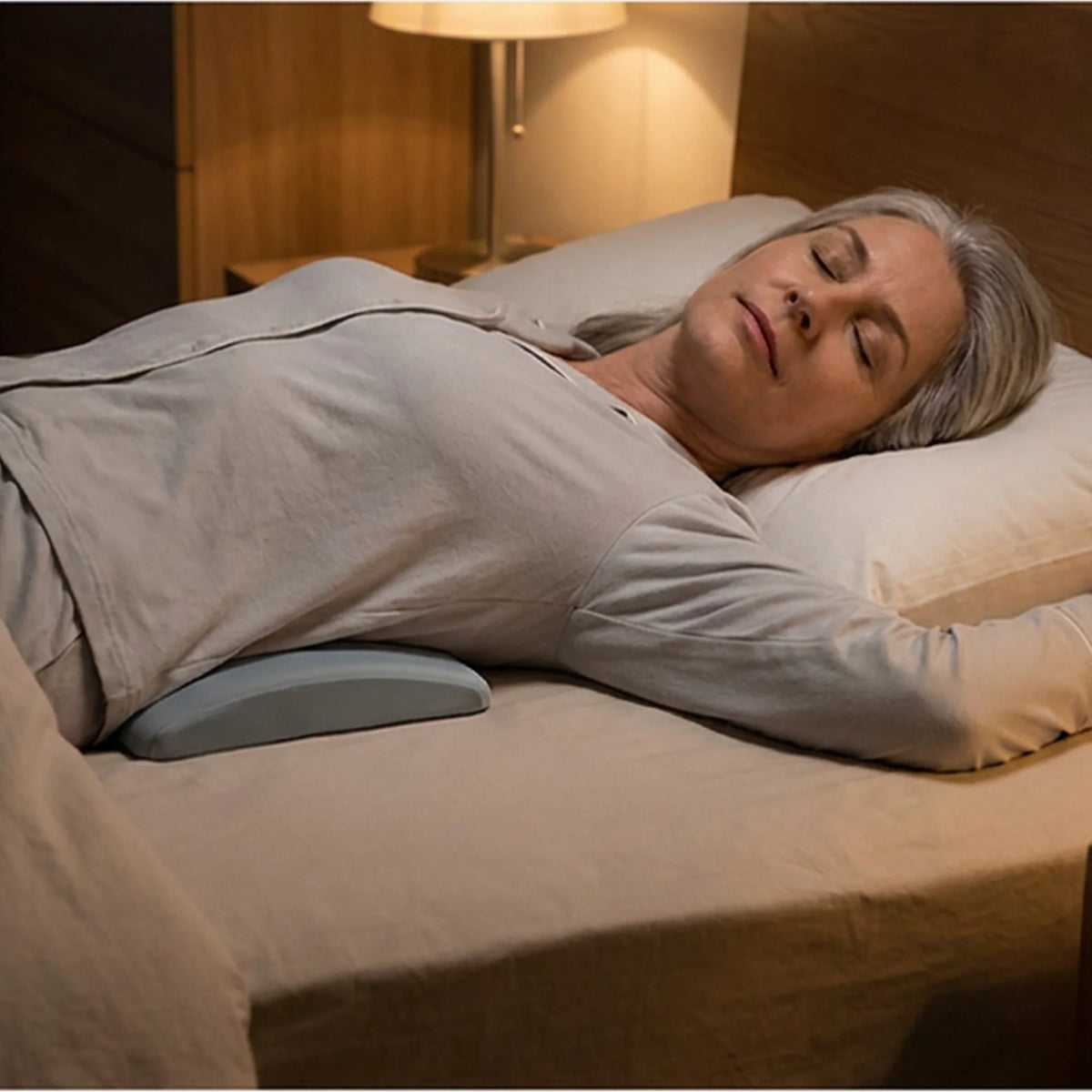Lower Back Support Pillow Slow-Rebound Memory Foam Tapered Edge