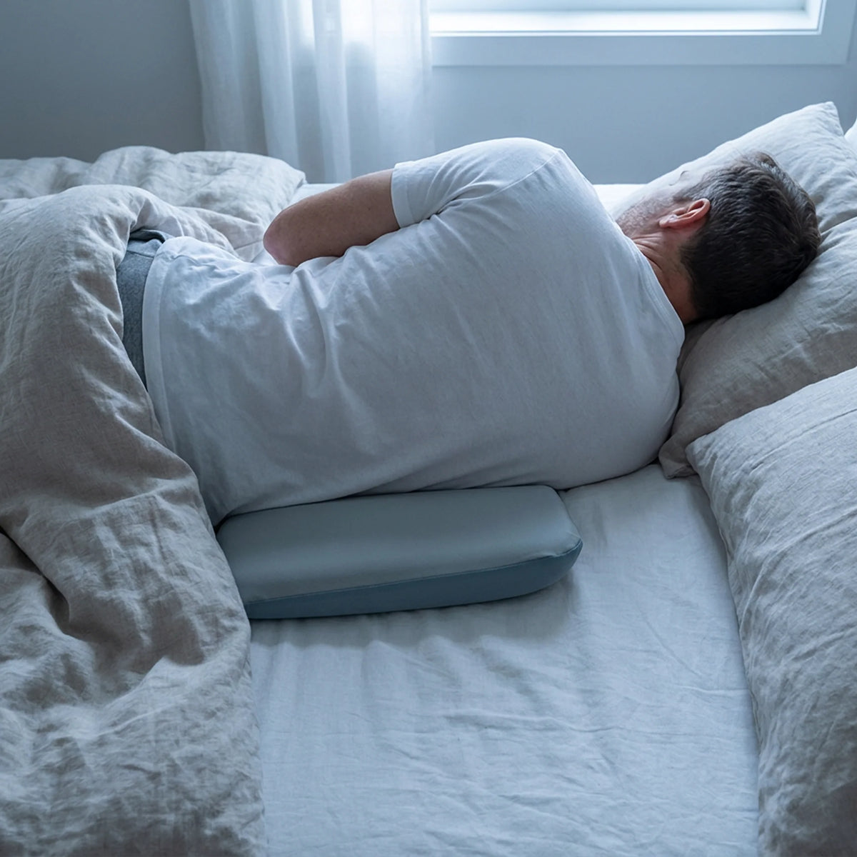 Lower Back Support Pillow Slow-Rebound Memory Foam Tapered Edge