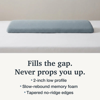 Lower Back Support Pillow Slow-Rebound Memory Foam Tapered Edge