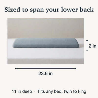 Lower Back Support Pillow Slow-Rebound Memory Foam Tapered Edge