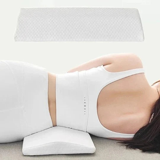 Lumbar Support Pillow Contoured Breathable Design