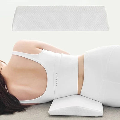 Lumbar Support Pillow Ergonomic Spine Alignment & Breathable Mesh