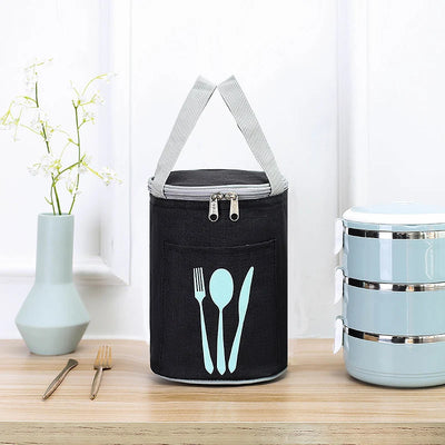 Lunch Cooler Bag Insulated Water-Resistant Front Cutlery Pocket