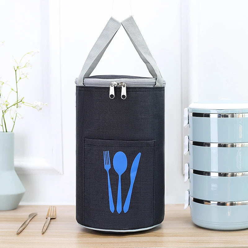 Lunch Cooler Bag Insulated Water-Resistant Front Cutlery Pocket