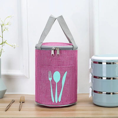 Lunch Cooler Bag Insulated Water-Resistant Front Cutlery Pocket