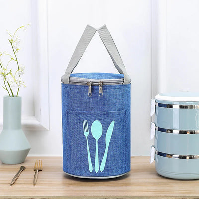 Lunch Cooler Bag Insulated Water-Resistant Front Cutlery Pocket