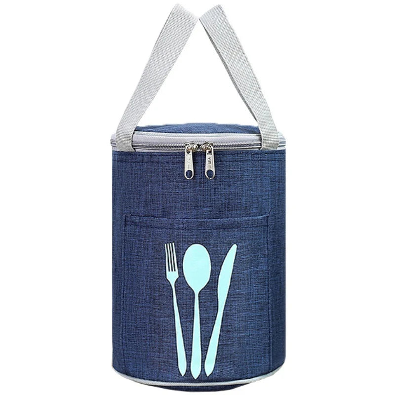 Lunch Cooler Bag Insulated Water-Resistant Front Cutlery Pocket