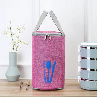 Lunch Cooler Bag Insulated Water-Resistant Front Cutlery Pocket