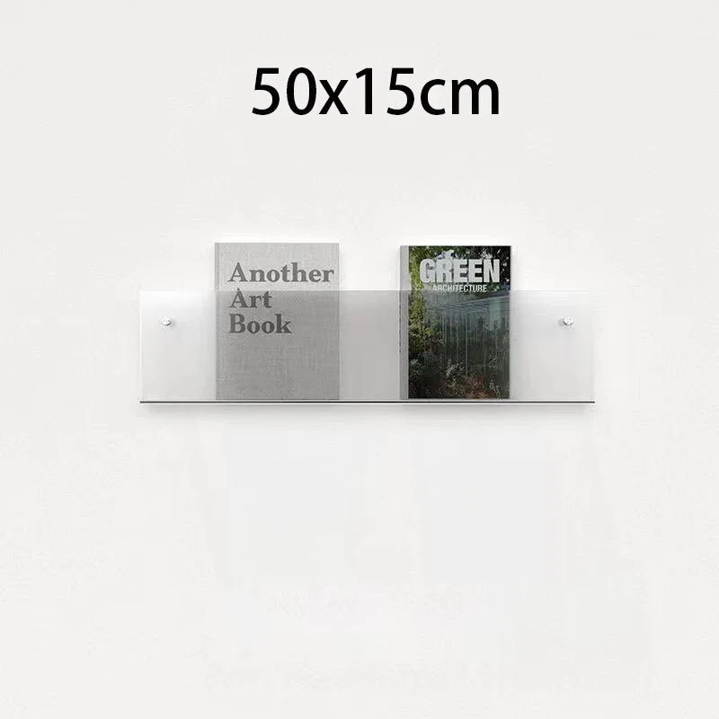 Magazine Holder Wall-Mounted Acrylic Space-Saving