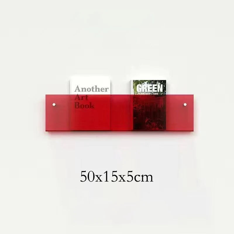 Magazine Holder Wall-Mounted Acrylic Space-Saving