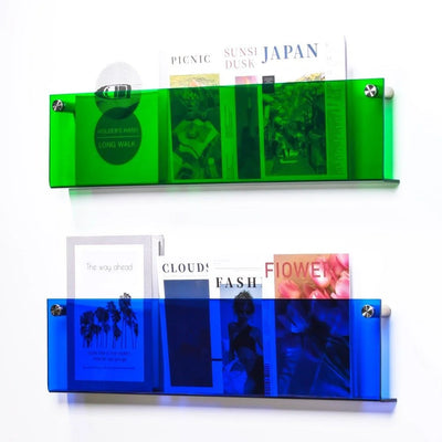 Magazine Holder Wall-Mounted Acrylic Space-Saving