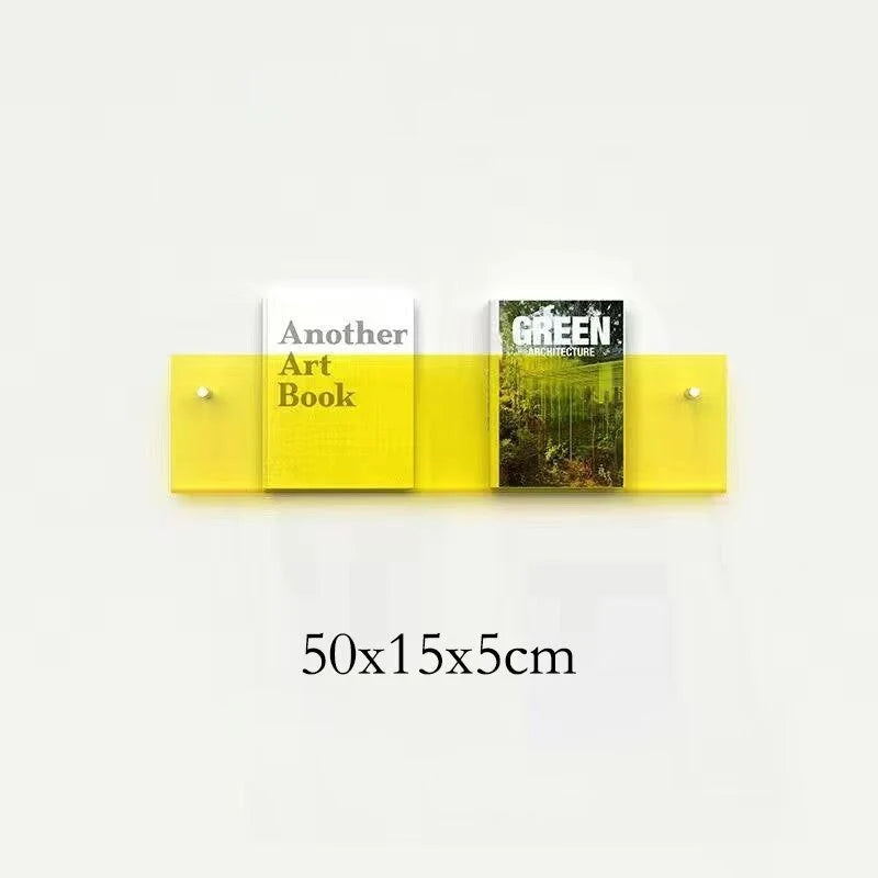 Magazine Holder Wall-Mounted Acrylic Space-Saving