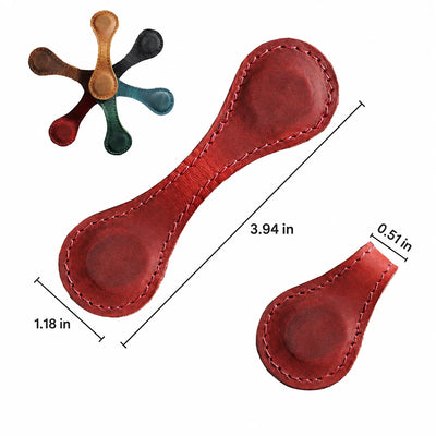 Magnetic Bookmarks Genuine Leather Set of 2