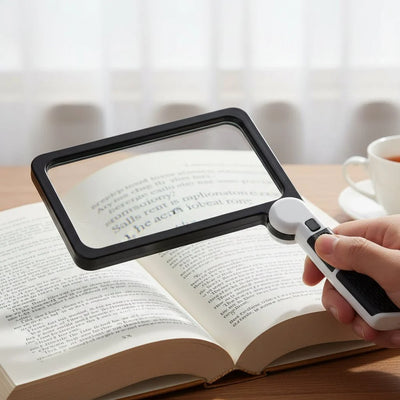 Magnifying Glass 5X Dimmable LED Lighting Foldable Design