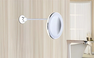 Makeup Mirror 10x Magnification LED Lighting Suction Base