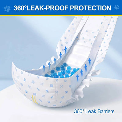 Male Dog Belly Band Leakproof Absorbent Wetness Indicator