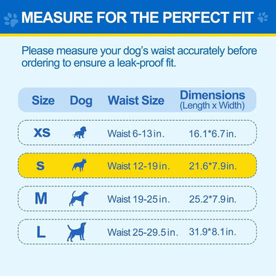 Male Dog Belly Band Leakproof Absorbent Wetness Indicator