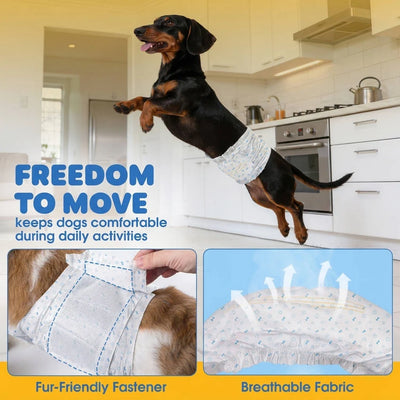 Male Dog Belly Band Leakproof Disposable Wetness Indicator
