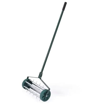 Manual Lawn Aerator Upright Handle No-Bend 1.2 Inch Spikes