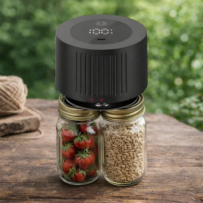 Mason Jar Vacuum Sealer Cordless Rechargeable Standard & Wide Mouth Compatible