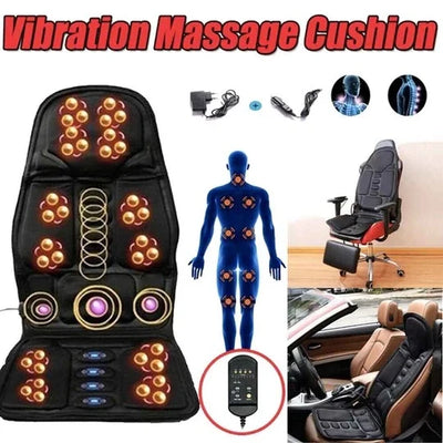 Massage Chair Pad 8 Modes Heat & Adjustable Intensity