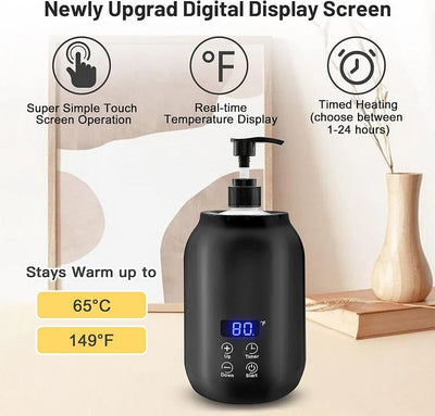 Massage Oil Warmer 360-Degree Heating Digital Temperature Control