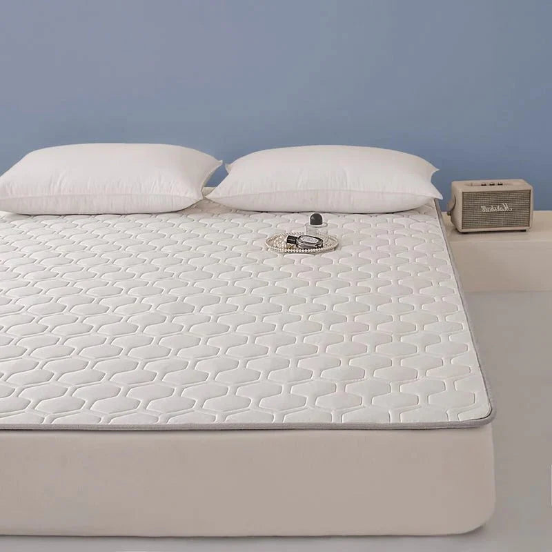Mattress Pad Quilted Air-Channel Cooling Anti-Slip Backing