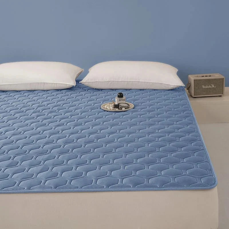 Mattress Pad Quilted Air-Channel Cooling Anti-Slip Backing