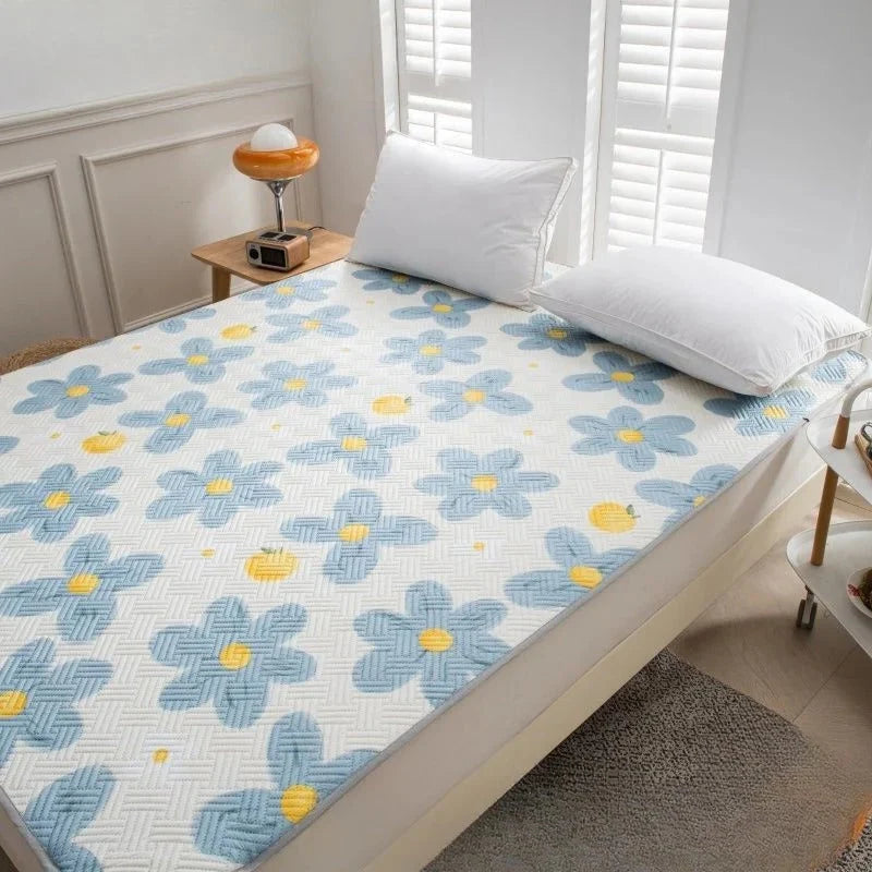 Mattress Pad Quilted Air-Channel Cooling Anti-Slip Backing