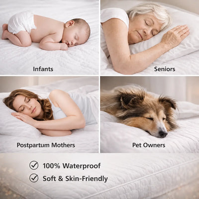 Mattress Protector Quilted Waterproof Fitted