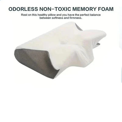 Memory Foam Pillow Ergonomic Butterfly Cervical Support