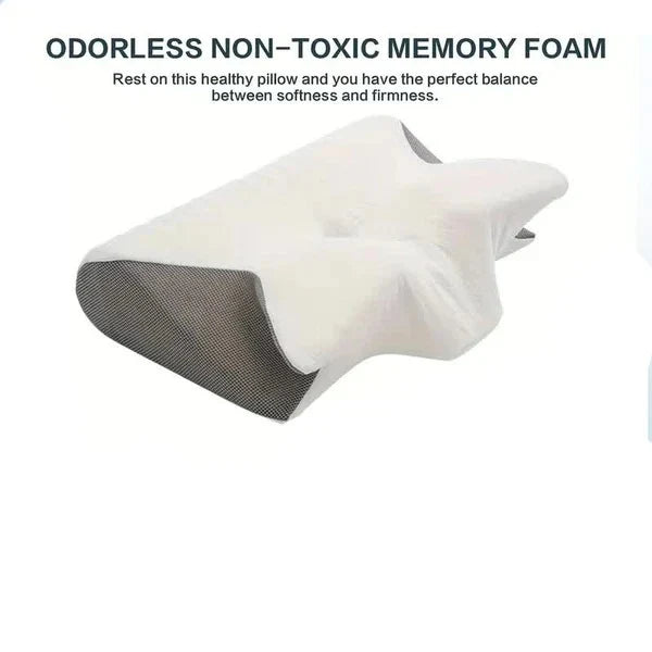 Memory Foam Pillow Ergonomic Butterfly Cervical Support