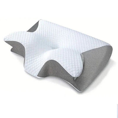 Memory Foam Pillow Ergonomic Butterfly Design Breathable Cover Neck Support