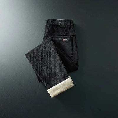 Men’s Corduroy Trousers Fleece-Lined Warmth
