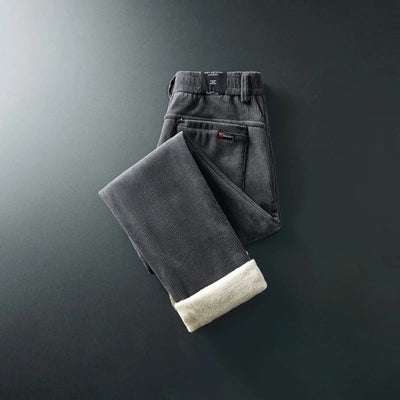 Men’s Corduroy Trousers Fleece-Lined Warmth