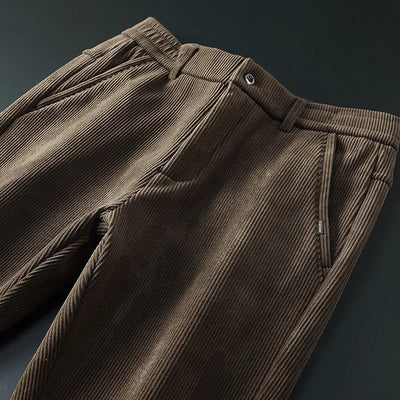 Men’s Corduroy Trousers Fleece-Lined Warmth