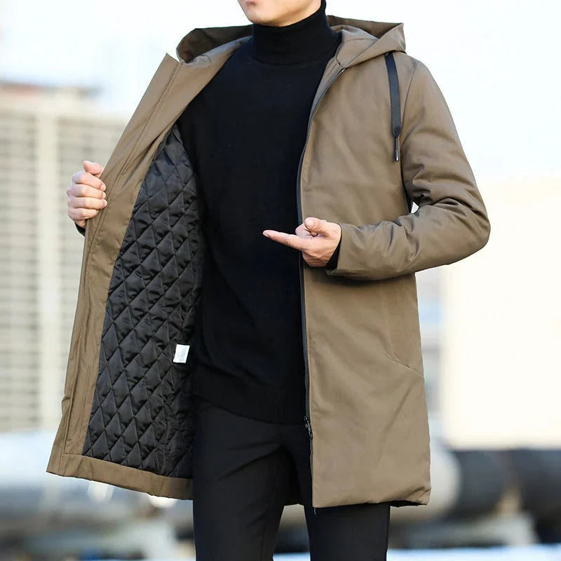 Men's Parka Insulated Windproof & Water-Repellent Adjustable Fit