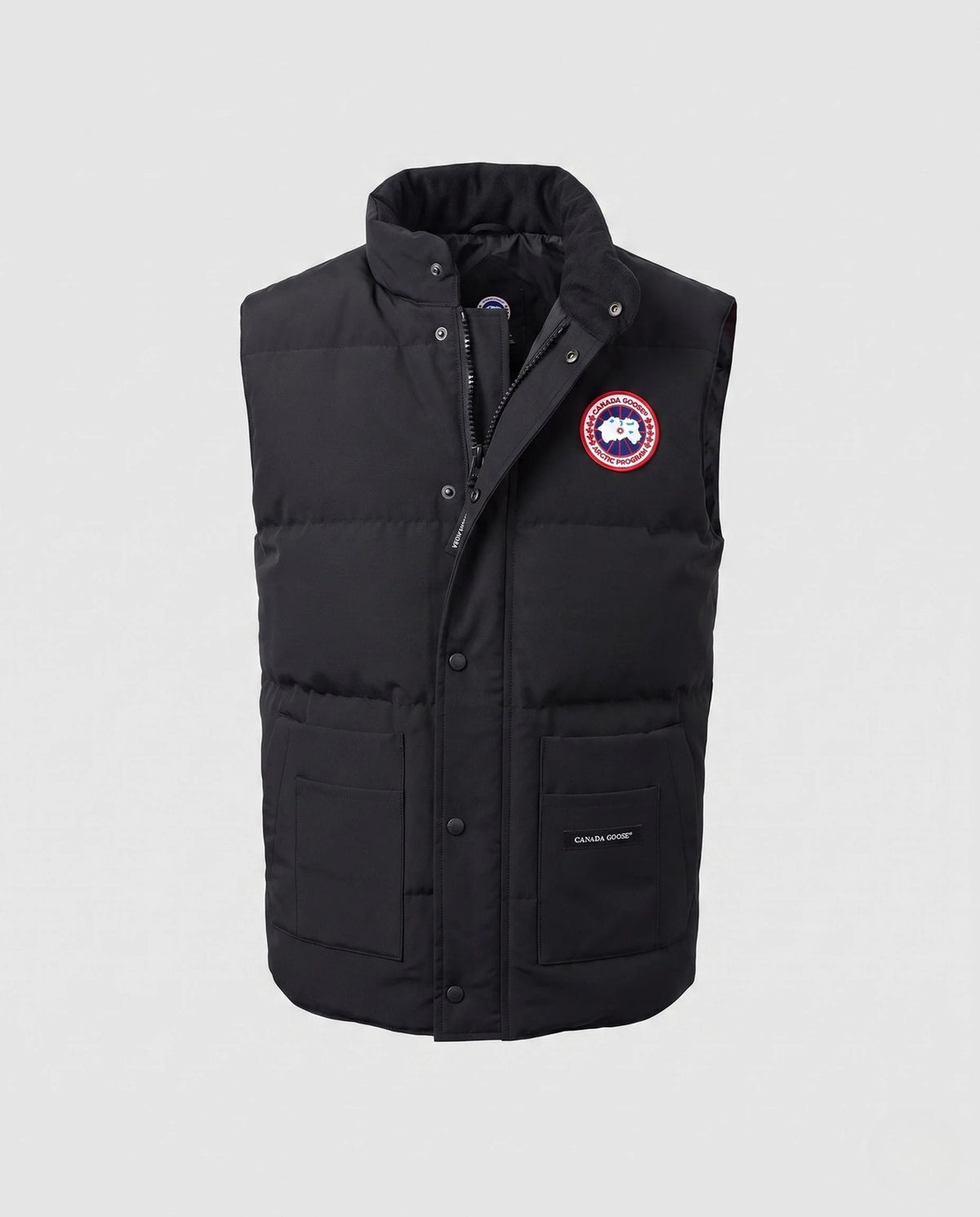Men's Puffer Vest Insulated Windproof High Stand-Up Collar