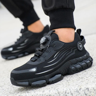 Men's Safety Shoes One-Handed Twist Lock Kevlar Midsole