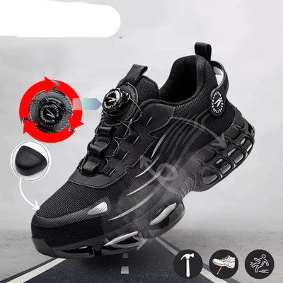 Men's Safety Shoes One-Handed Twist Lock Kevlar Midsole