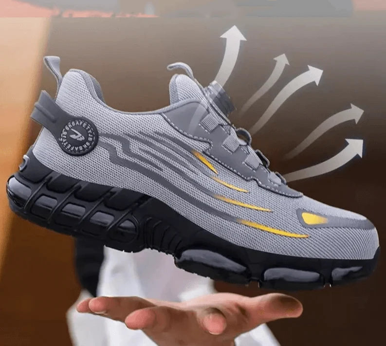 Men's Safety Shoes One-Handed Twist Lock Kevlar Midsole