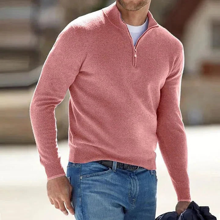 Men's Sweater Cashmere Blend Temperature-Regulating Warmth