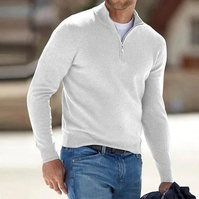 Men's Sweater Cashmere Blend Temperature-Regulating Warmth