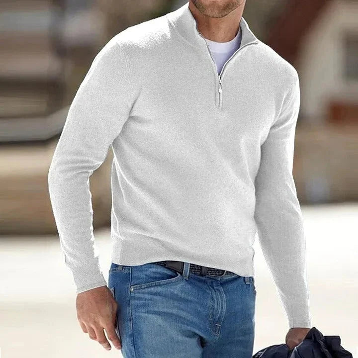 Men's Sweater Cashmere Blend Temperature-Regulating Warmth