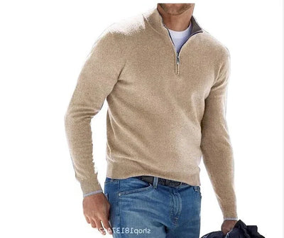 Men's Sweater Cashmere Blend Temperature-Regulating Warmth