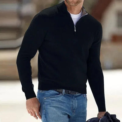 Men's Sweater Cashmere Blend Temperature-Regulating Warmth