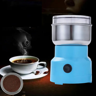 Mini Electric Food Grinder Stainless Steel Blades One-Button Operation