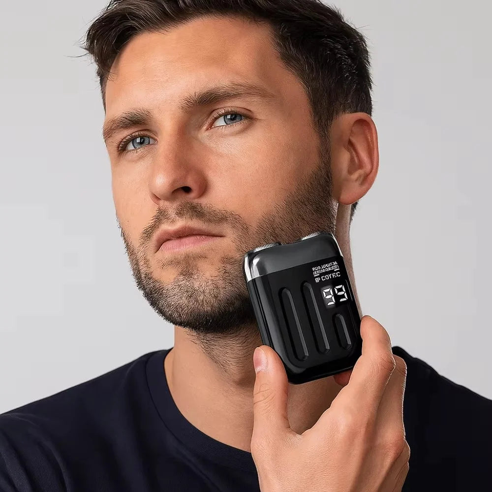 Mini Electric Shaver Dual Precision Heads USB Rechargeable