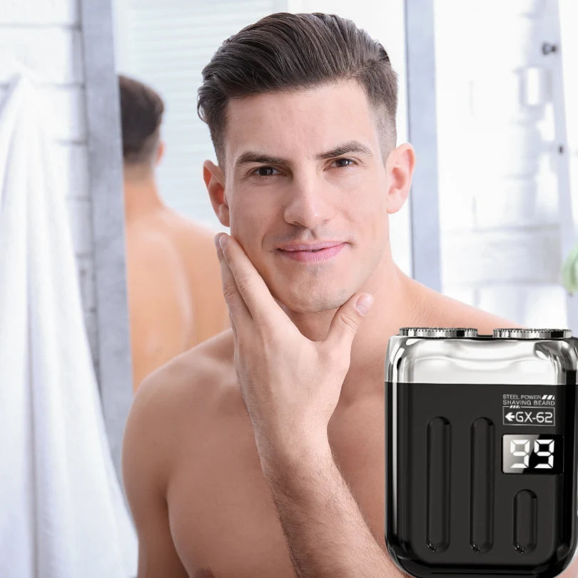 Mini Electric Shaver Dual Precision Heads USB Rechargeable